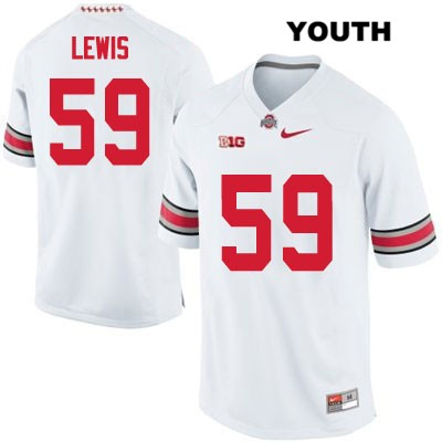 Ohio State Buckeyes Youth Tyquan Lewis #59 White Authentic Nike College NCAA Stitched Football Jersey KQ19F57JU